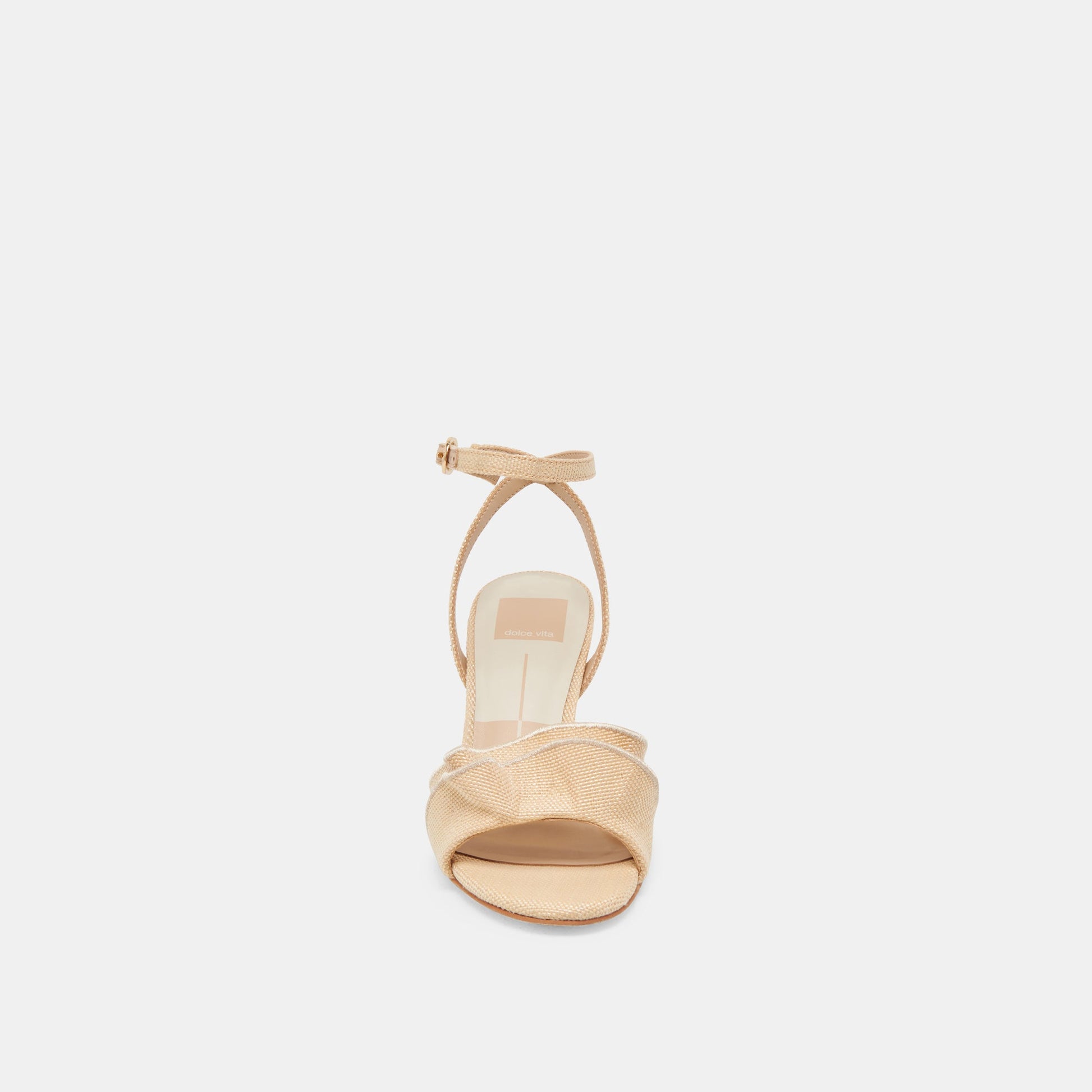 Dolce Vita LUNETE HEELS LT NATURAL WOVEN RAFFIA