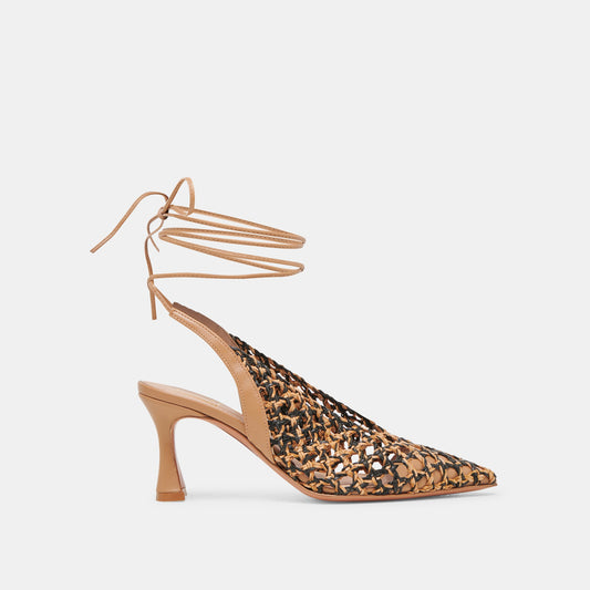 Dolce Vita GESICA HEELS BLACK NATURAL WOVEN