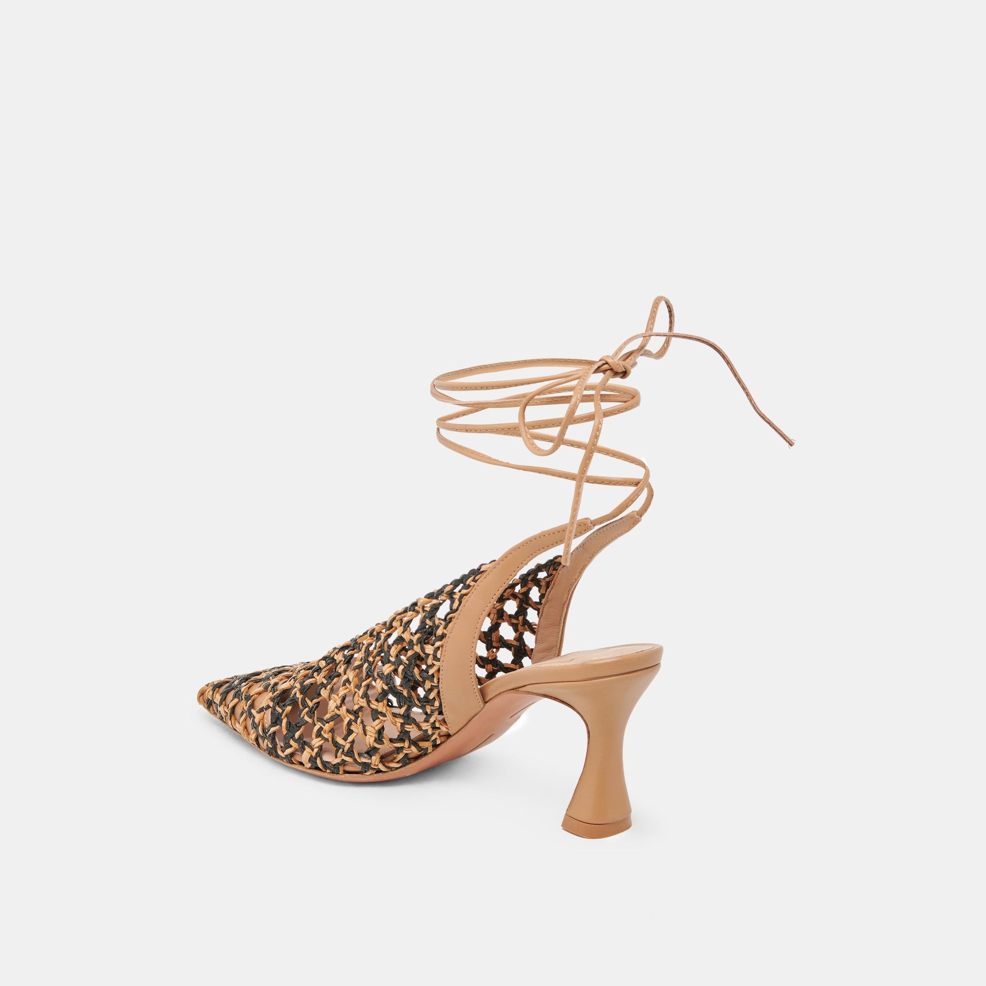 Dolce Vita GESICA HEELS BLACK NATURAL WOVEN