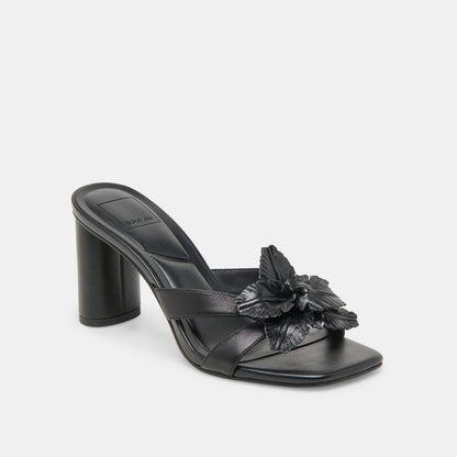 Dolce Vita Nikil Black Leather Heels