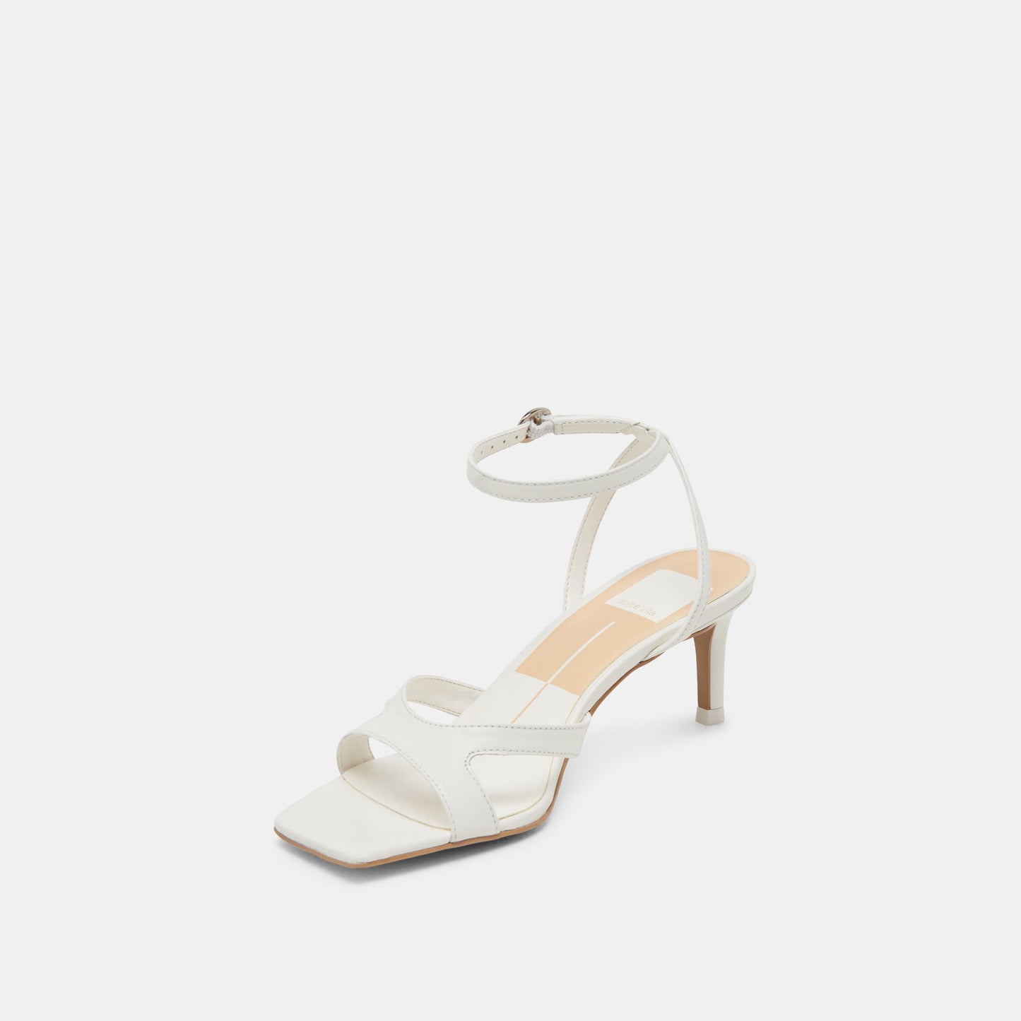 Dolce Vita BECKI WIDE HEELS TRUE WHITE LEATHER