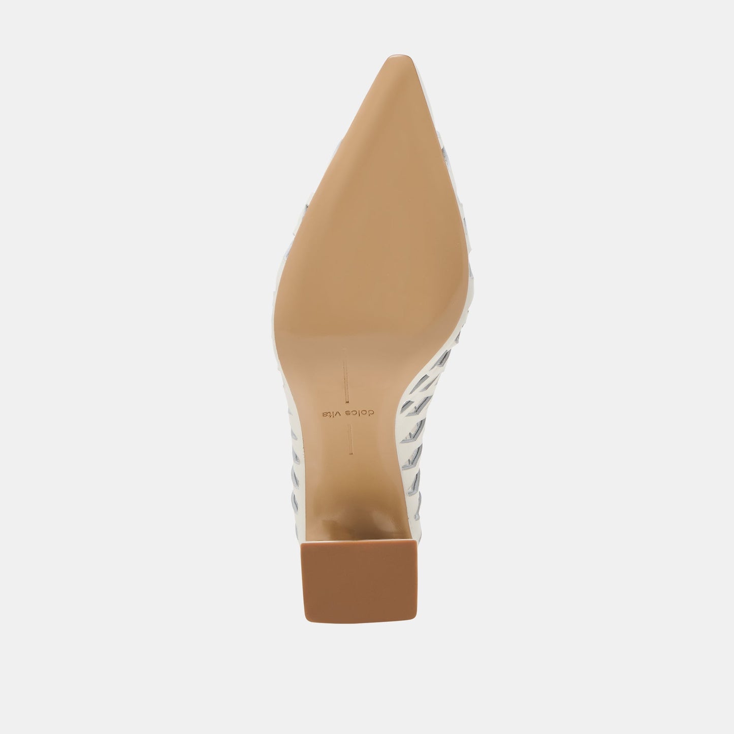 Dolce Vita Tanya Bone Woven Leather Heels