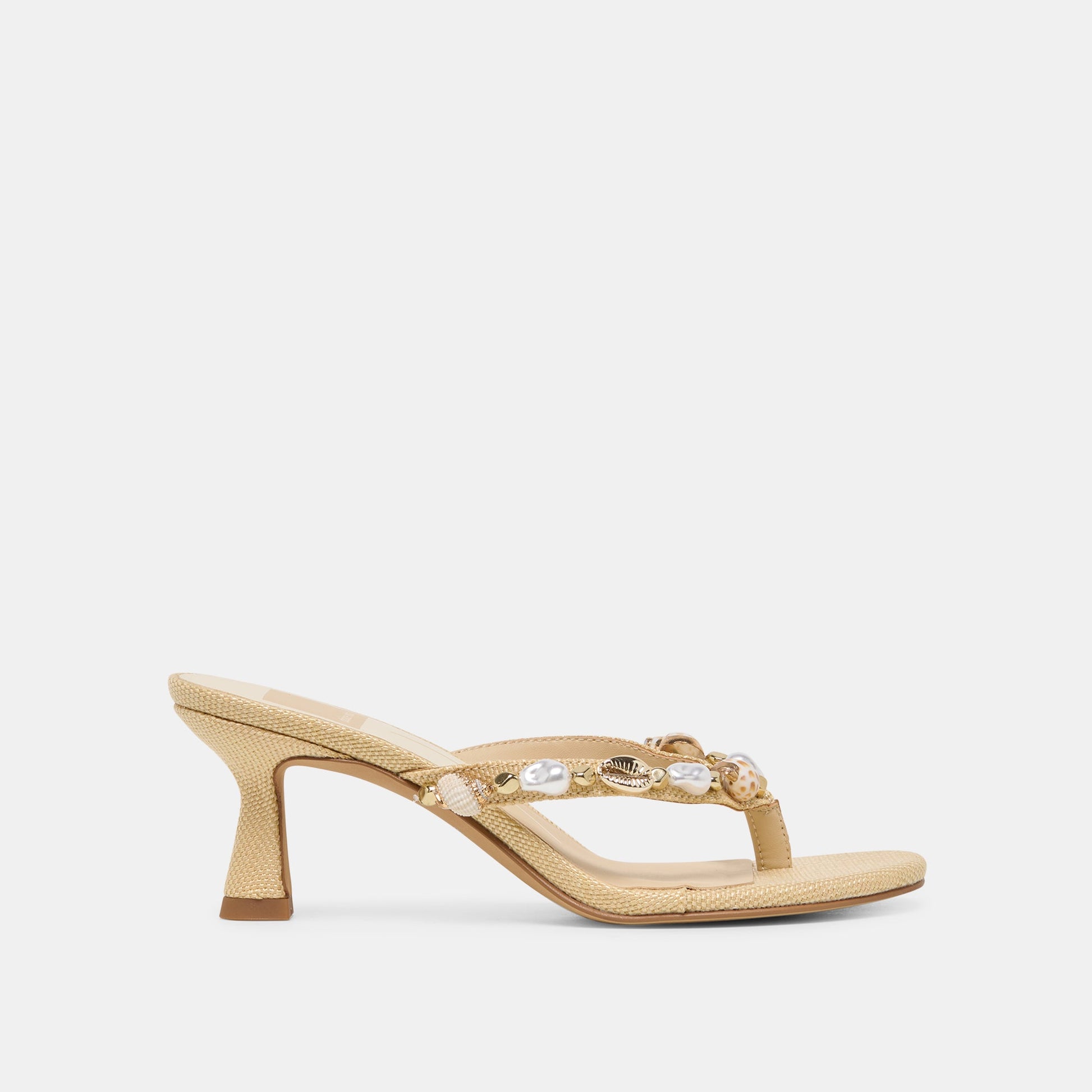 Dolce Vita Daksie Lt Natural Raffia Heels