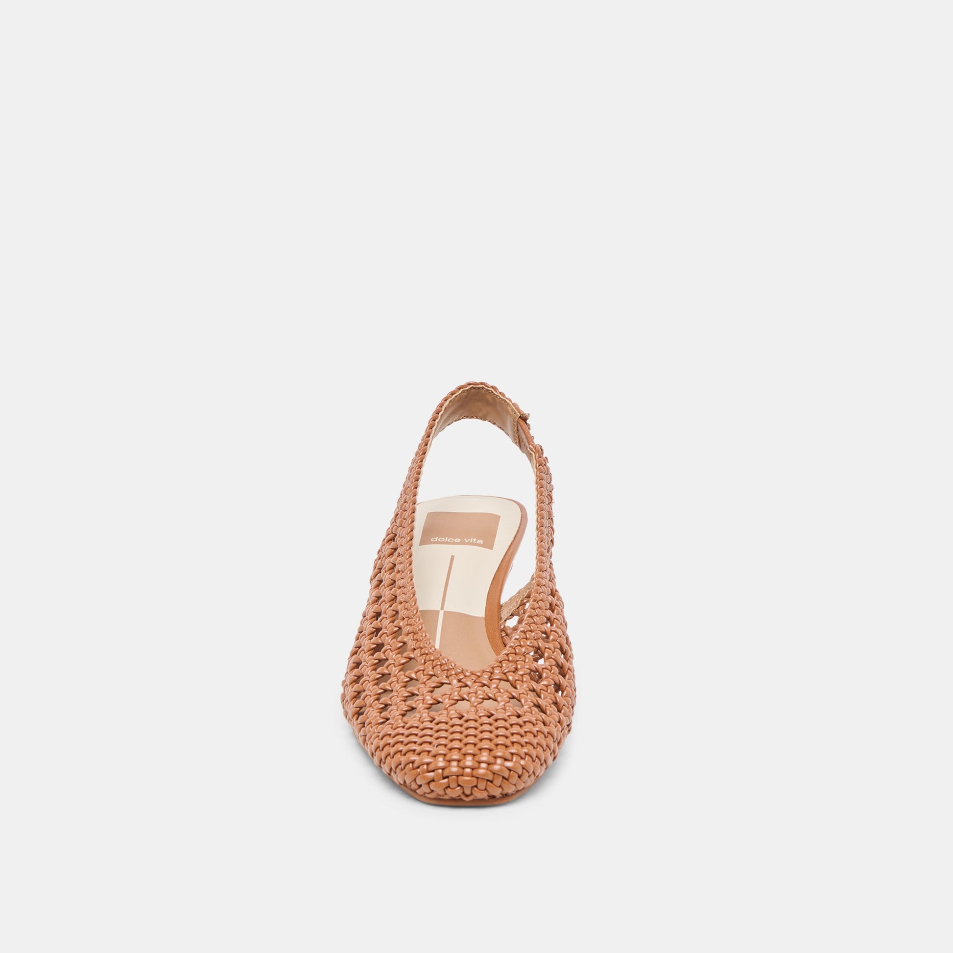 Dolce Vita Fawne Saddle Woven Stella Heels