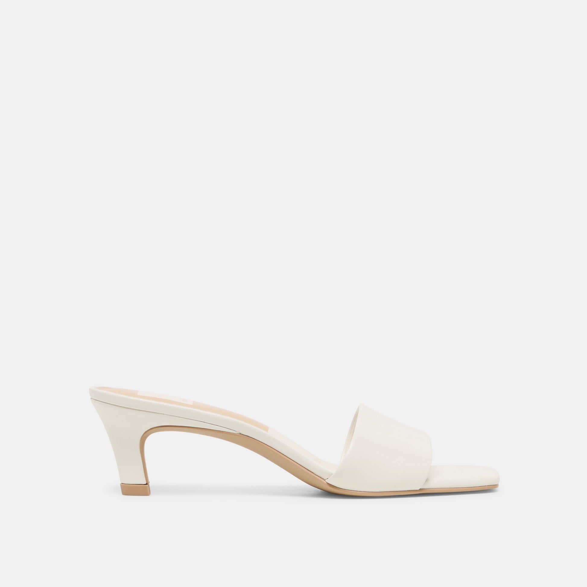 Dolce Vita Rexa True White Leather Heels