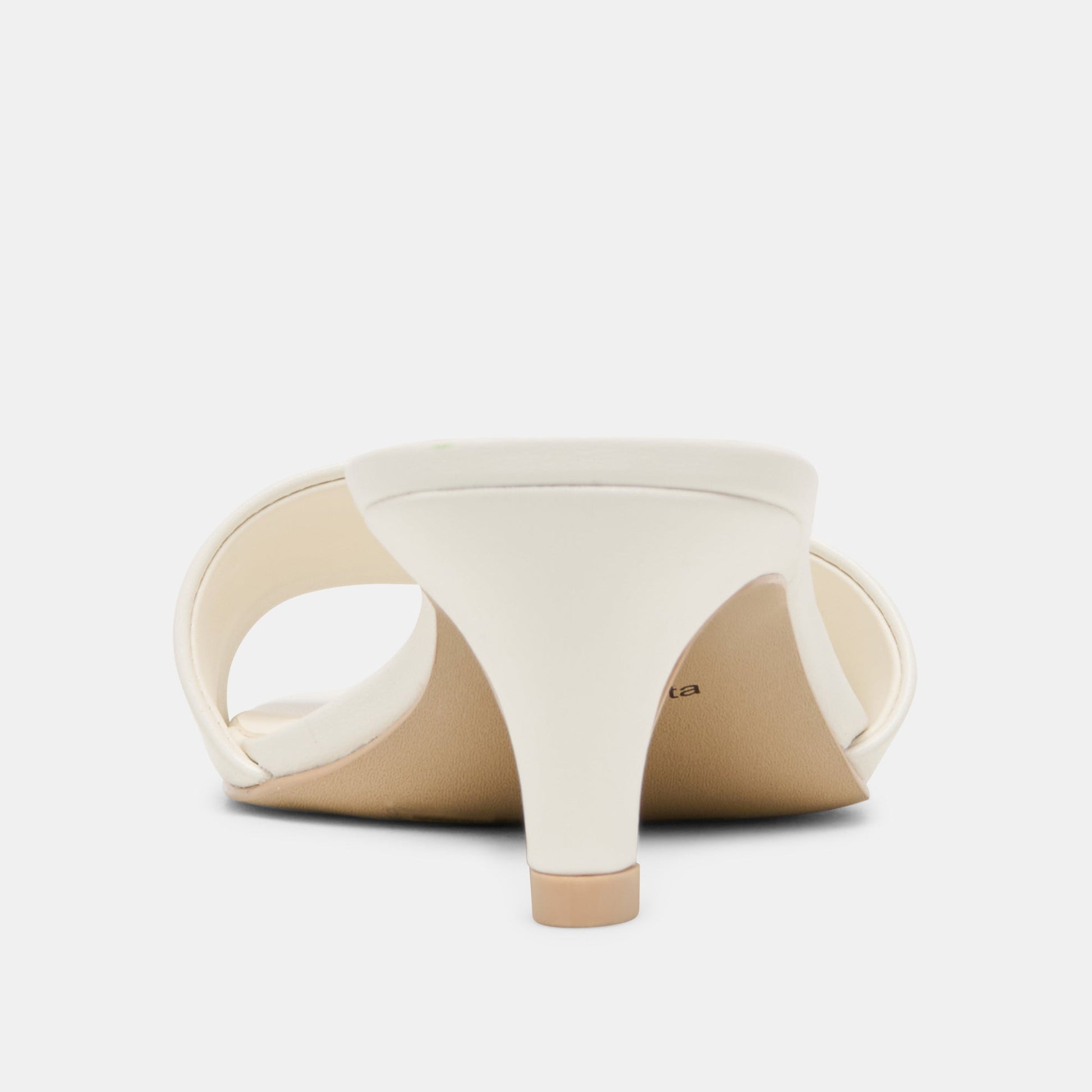 Dolce Vita Rexa True White Leather Heels