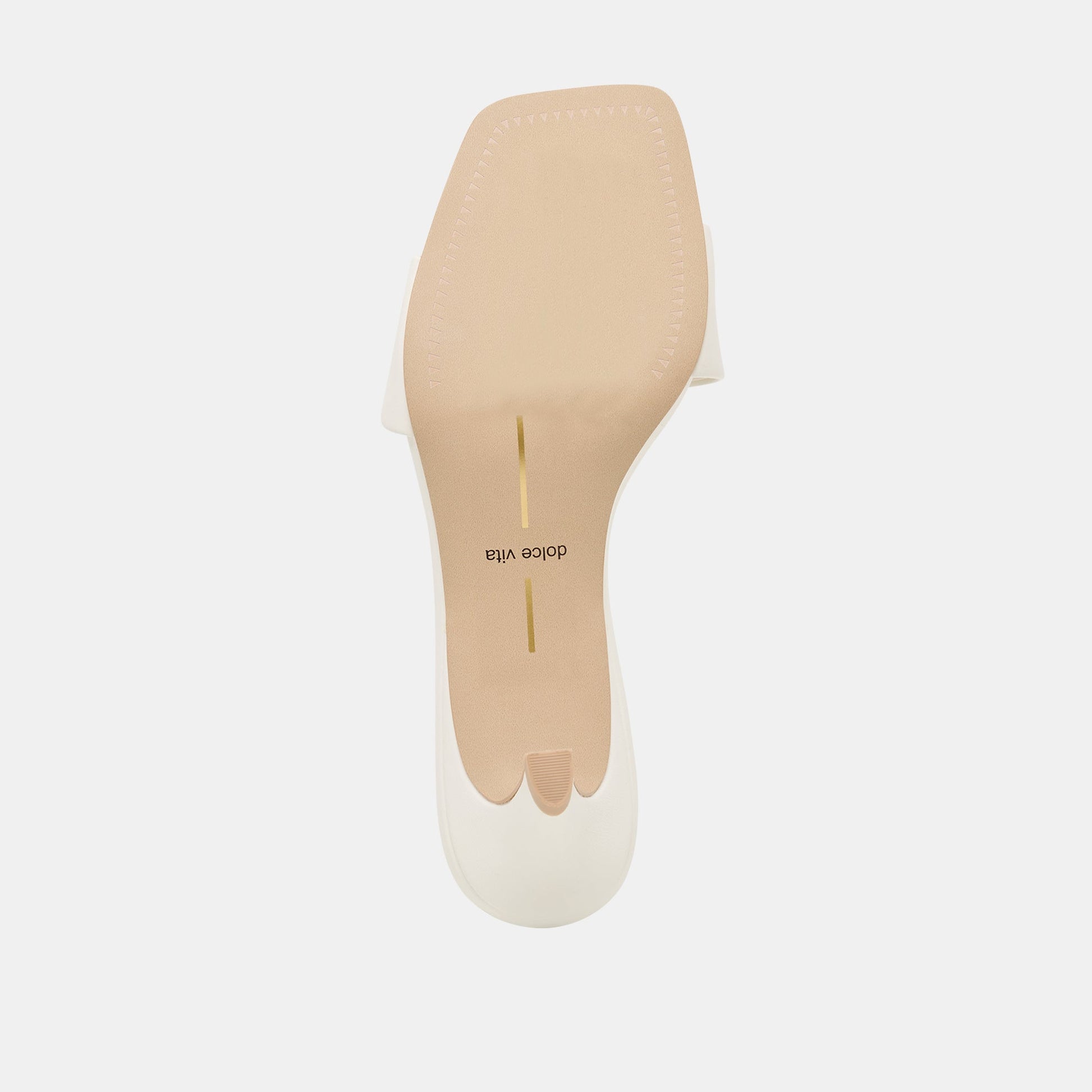 Dolce Vita Rexa True White Leather Heels