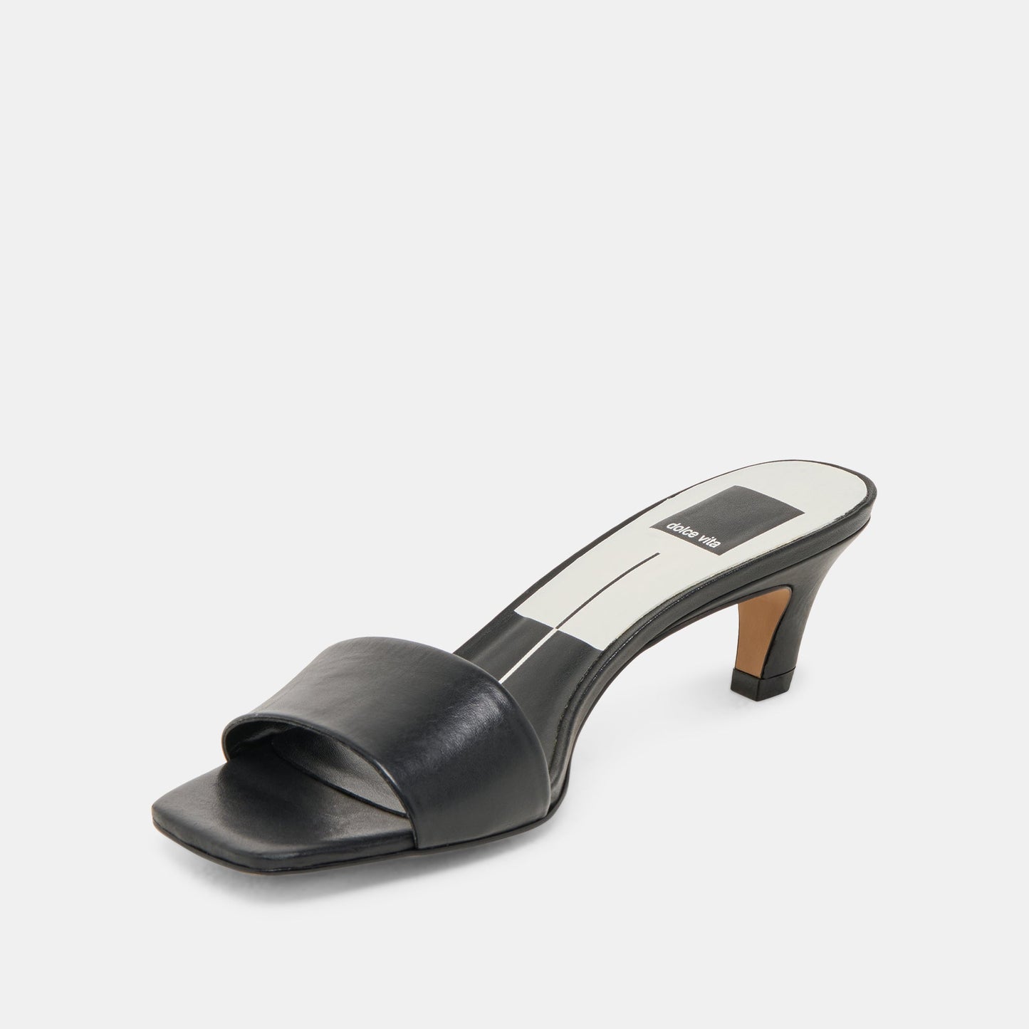Dolce Vita Rexa Black Leather Heels