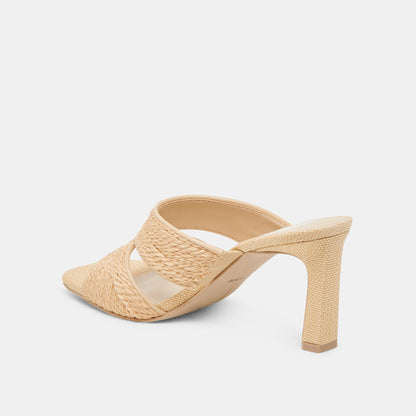 Dolce Vita Gitel Lt Natural Raffia Heels