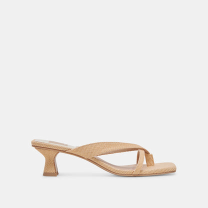 Dolce Vita Brevel Natural Raffia Heels