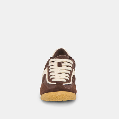 Dolce Vita Sariya Dk Brown Nylon Sneakers