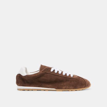 Dolce Vita Serina Dk Brown Suede Sneakers