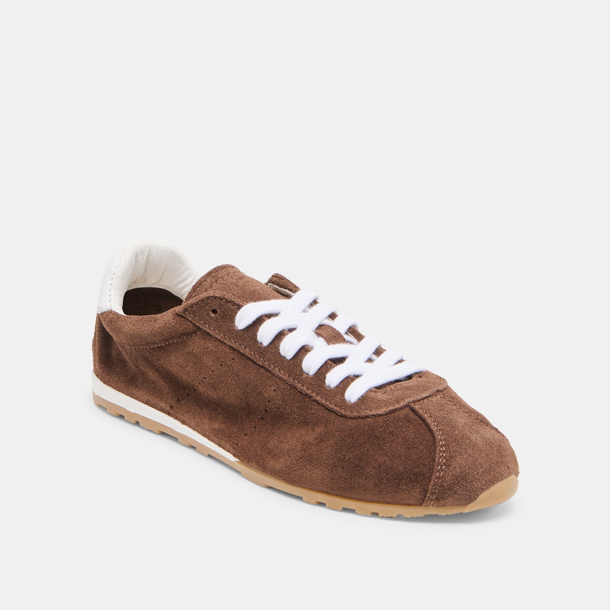 Dolce Vita Serina Dk Brown Suede Sneakers