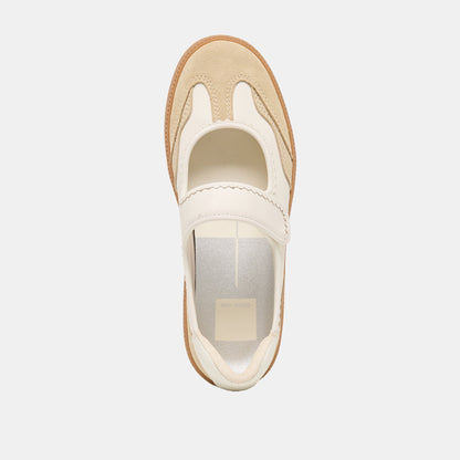 Dolce Vita Nanet Ivory Multi Leather Sneakers