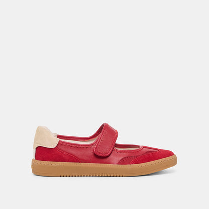 Dolce Vita Nanet Crimson Leather Sneakers