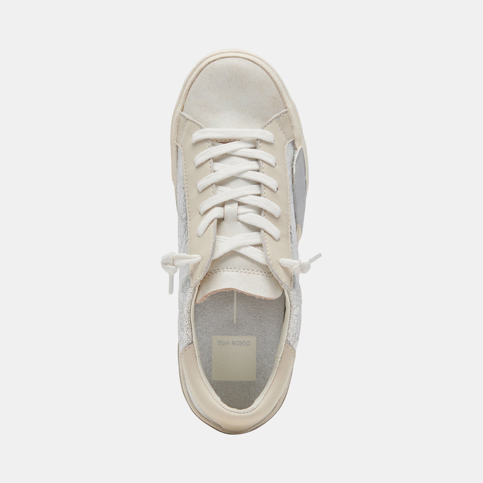 Dolce Vita Zina Sneakers Chrome Distressed Leather