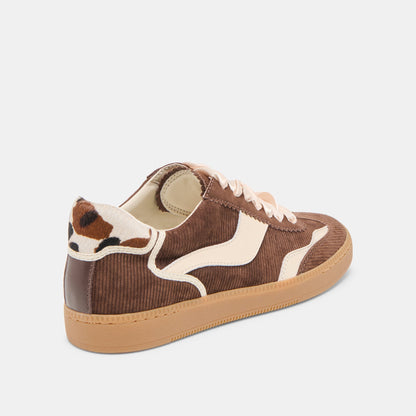 Dolce Vita Notice Chocolate Corduroy Sneakers