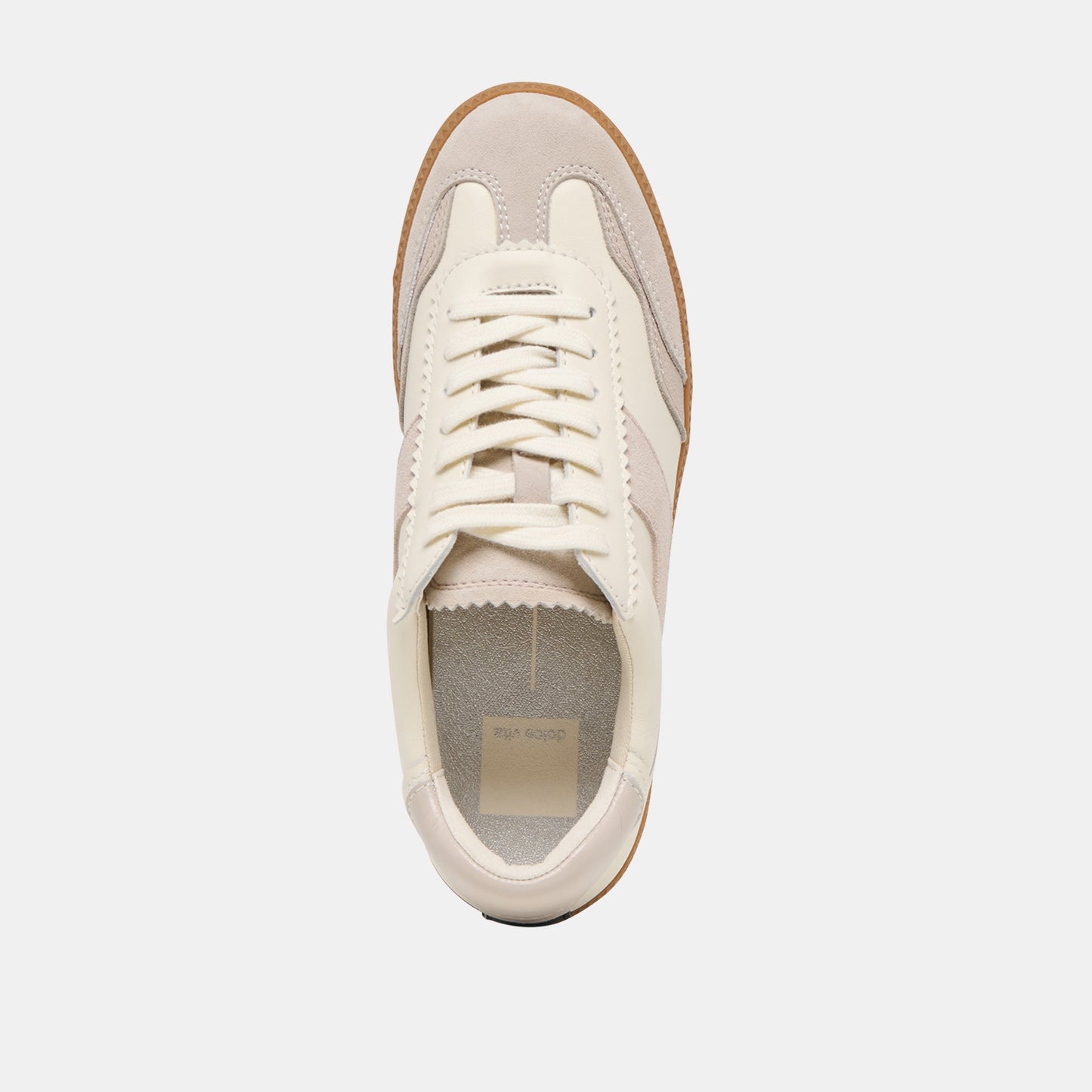 Dolce Vita Notice Grey White Leather Sneakers