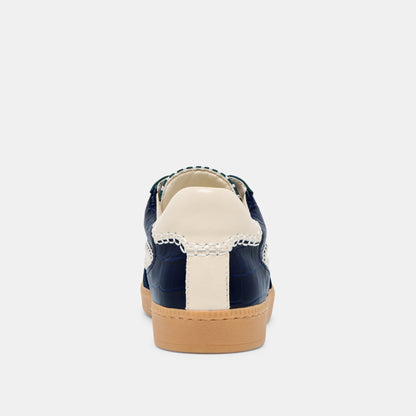 Dolce Vita NOTICE STITCH SNEAKERS INK CROCO EMBOSSED LEATHER