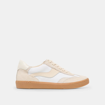 Dolce Vita Notice White Dune Nylon Sneakers