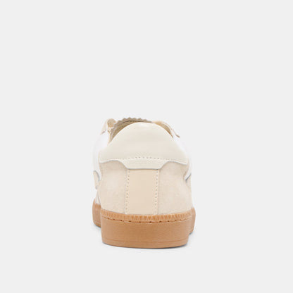 Dolce Vita Notice White Dune Nylon Sneakers