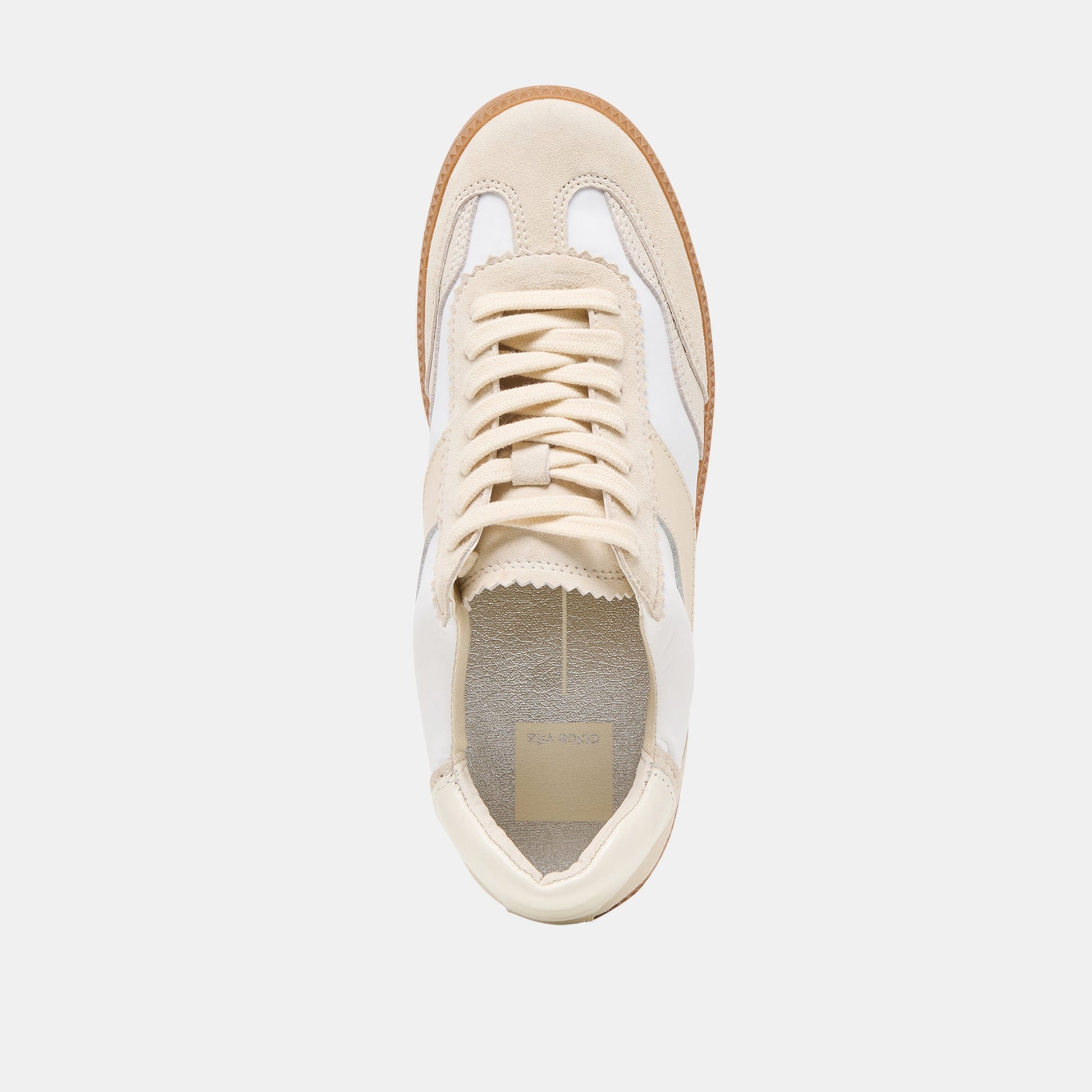 Dolce Vita Notice White Dune Nylon Sneakers