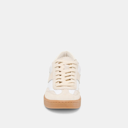 Dolce Vita Notice White Dune Nylon Sneakers