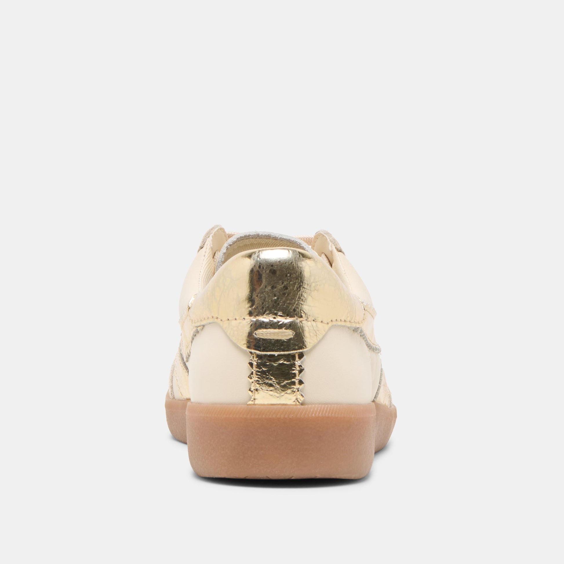 Dolce Vita Merit White Gold Leather Sneakers