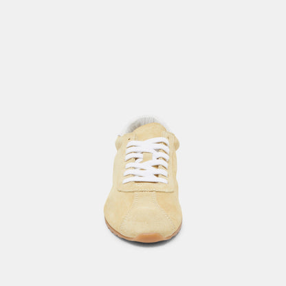Dolce Vita Serina Yellow Suede Sneakers