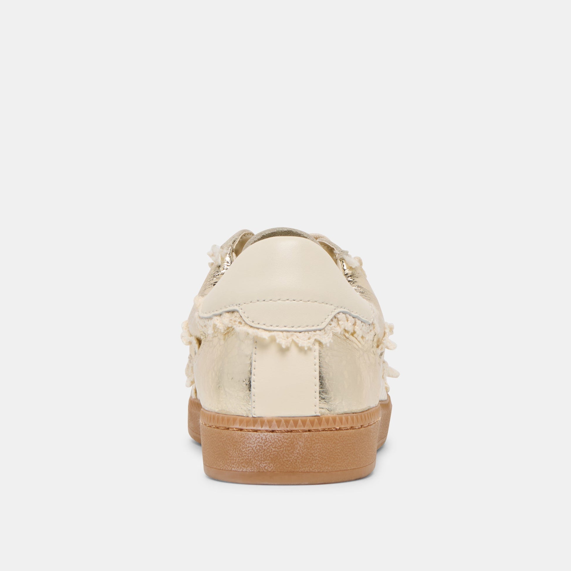 Dolce Vita Notice Lace Platinum Distressed Leather Sneakers
