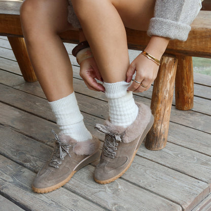 Dolce Vita Izzey Plush Olive Suede Sneakers