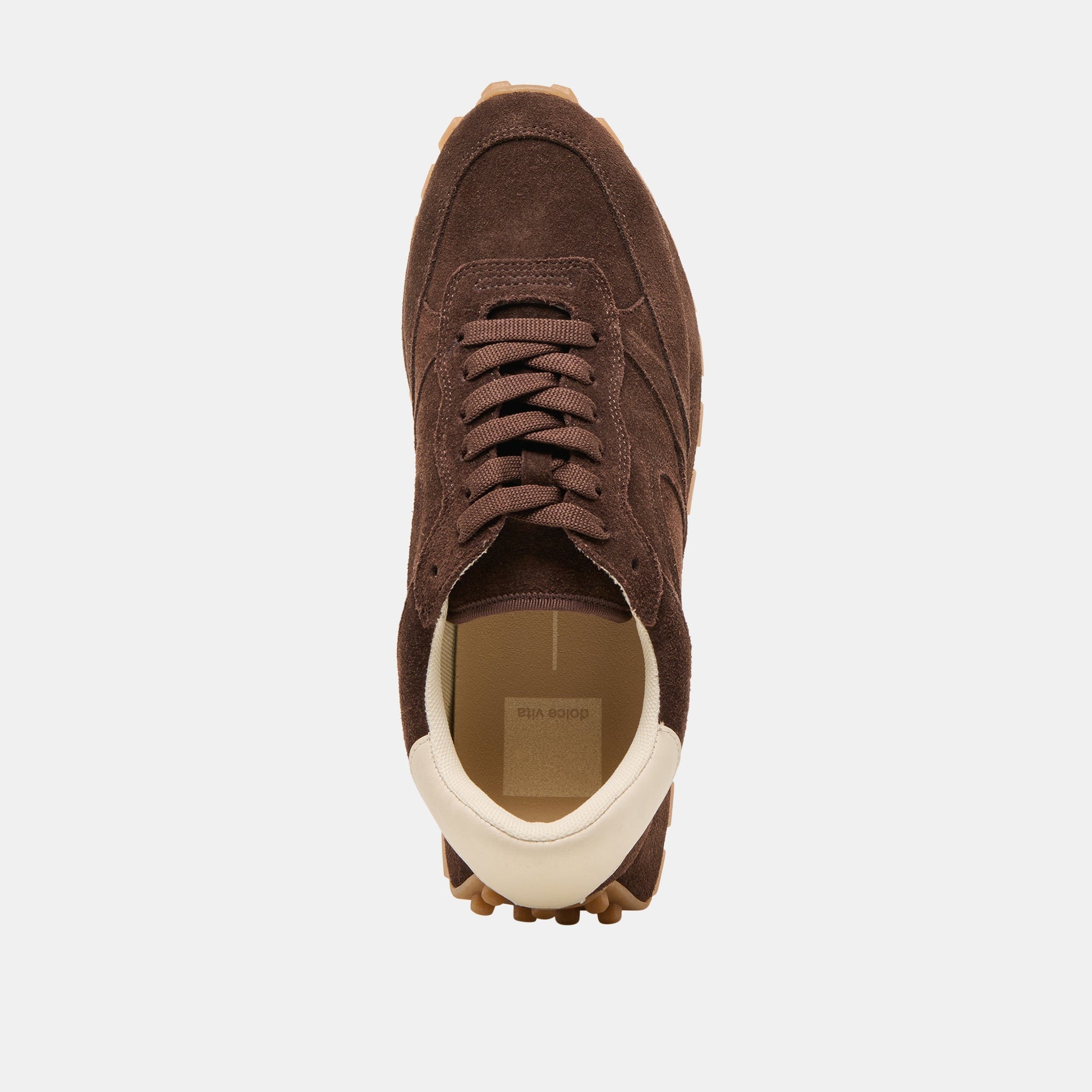 Dolce Vita Tricia Dk Brown Suede Sneakers