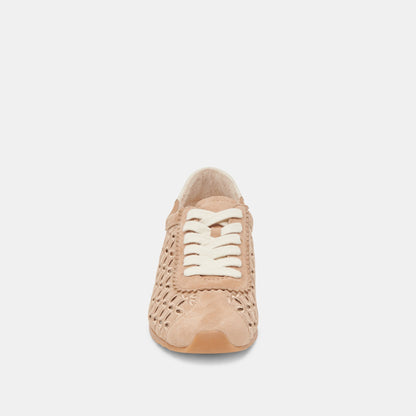 Dolce Vita DANIE EYELET PERF SNEAKERS CAMEL SUEDE