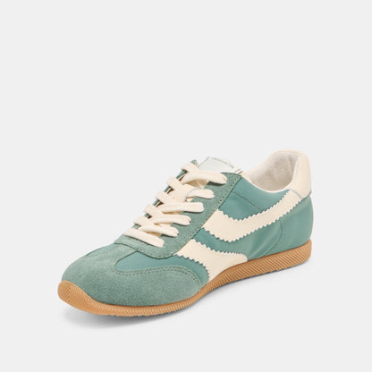 Dolce Vita Limit Green Nylon Sneakers