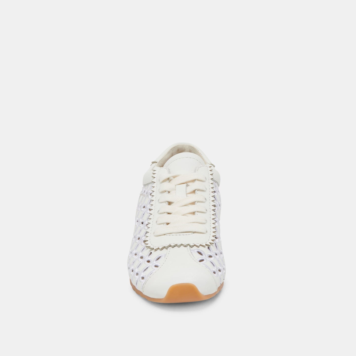 Dolce Vita DANIE EYELET PERF SNEAKERS TRUE WHITE LEATHER