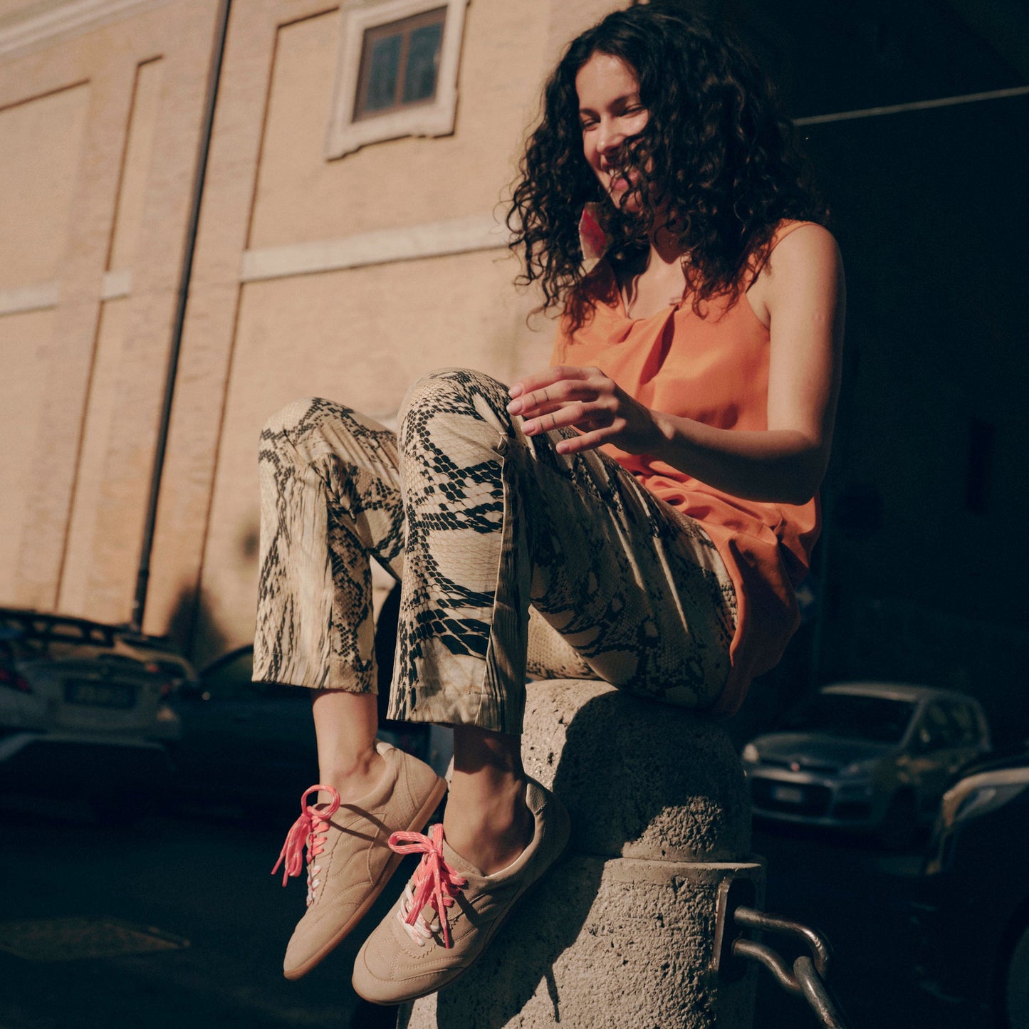 Dolce Vita Laini Camel Suede Sneakers