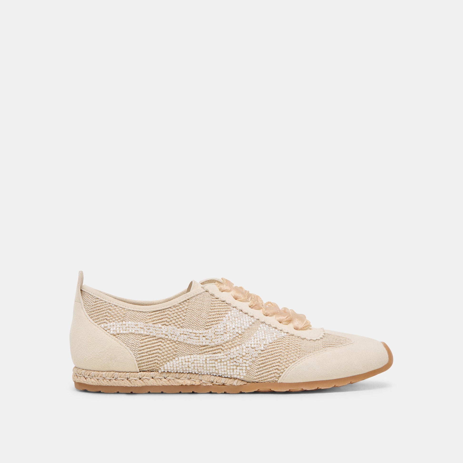 Dolce Vita DREAM BEAD SNEAKERS NATURAL MULTI BURLAP