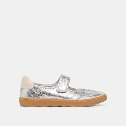 Dolce Vita Nanet Silver Leather Sneakers
