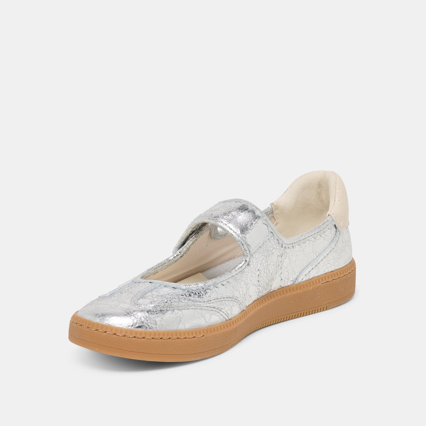 Dolce Vita Nanet Silver Leather Sneakers