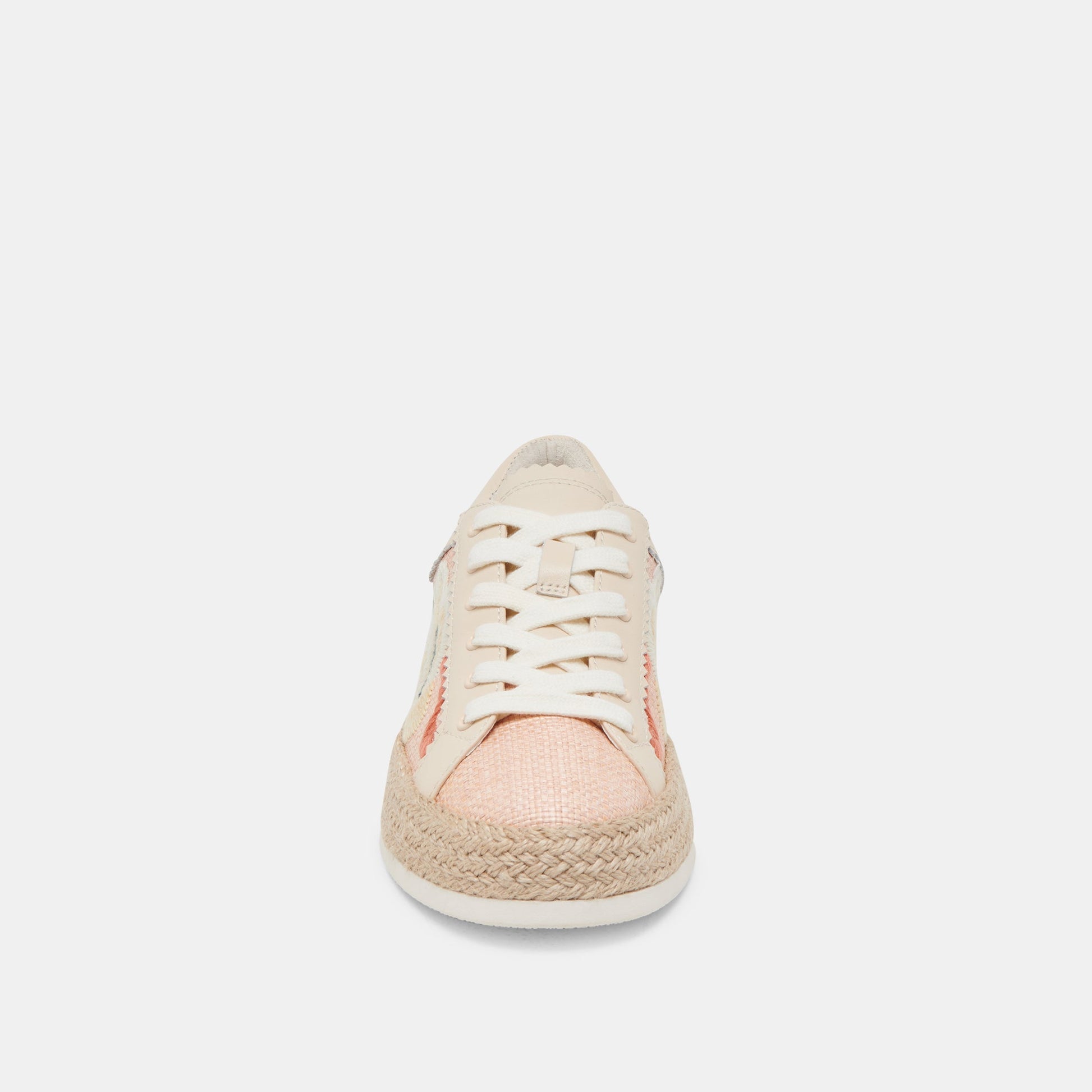 Dolce Vita Azalia Pink Floral Raffia Sneakers