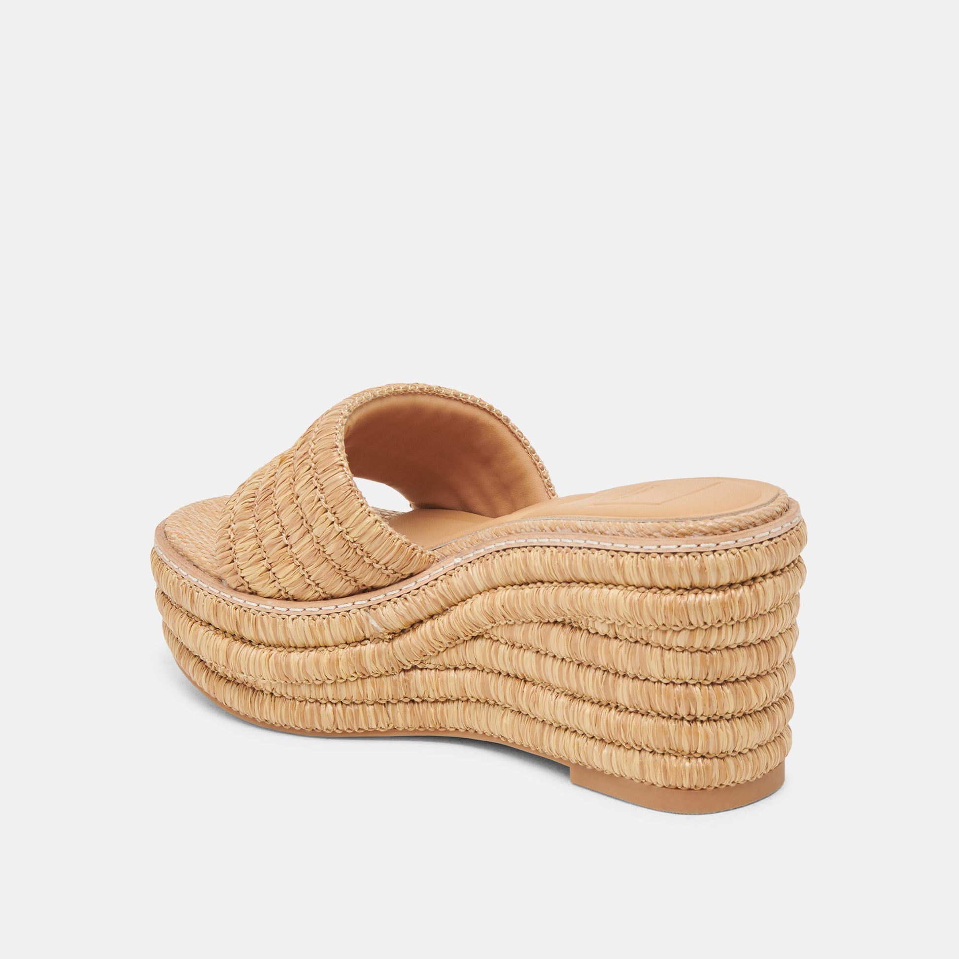 Dolce Vita Throne Lt Natural Raffia Wedges