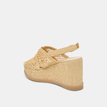 Dolce Vita DEXLER WEDGES LT NATURAL WOVEN RAFFIA