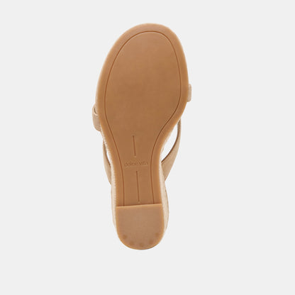 Dolce Vita Helan Espadrille Camel Suede Wedges