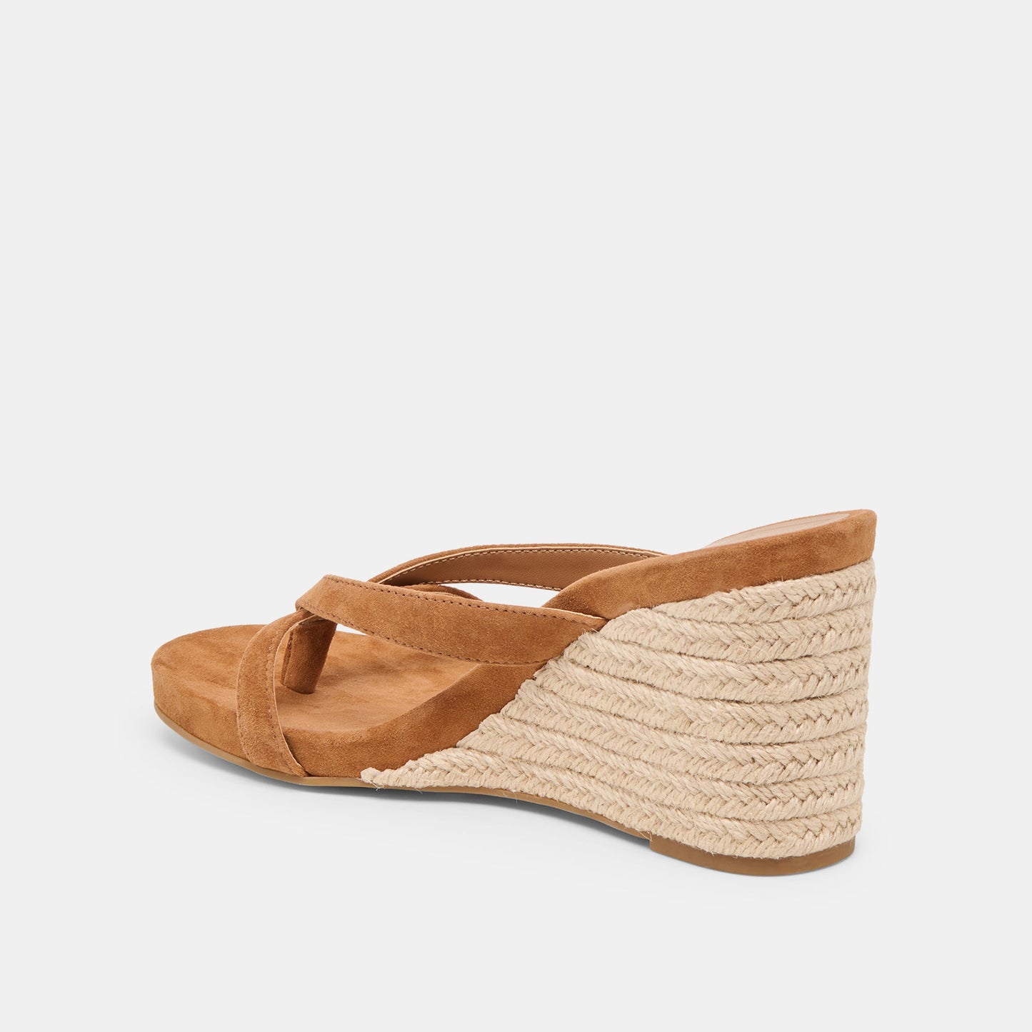 Dolce Vita Helan Espadrille Brown Suede Wedges