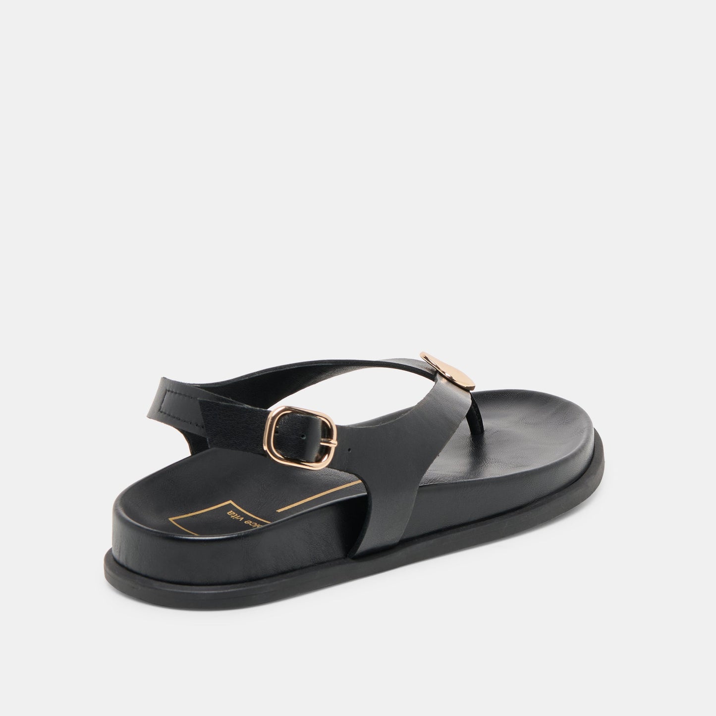 Dolce Vita Jony Black Leather Sandals