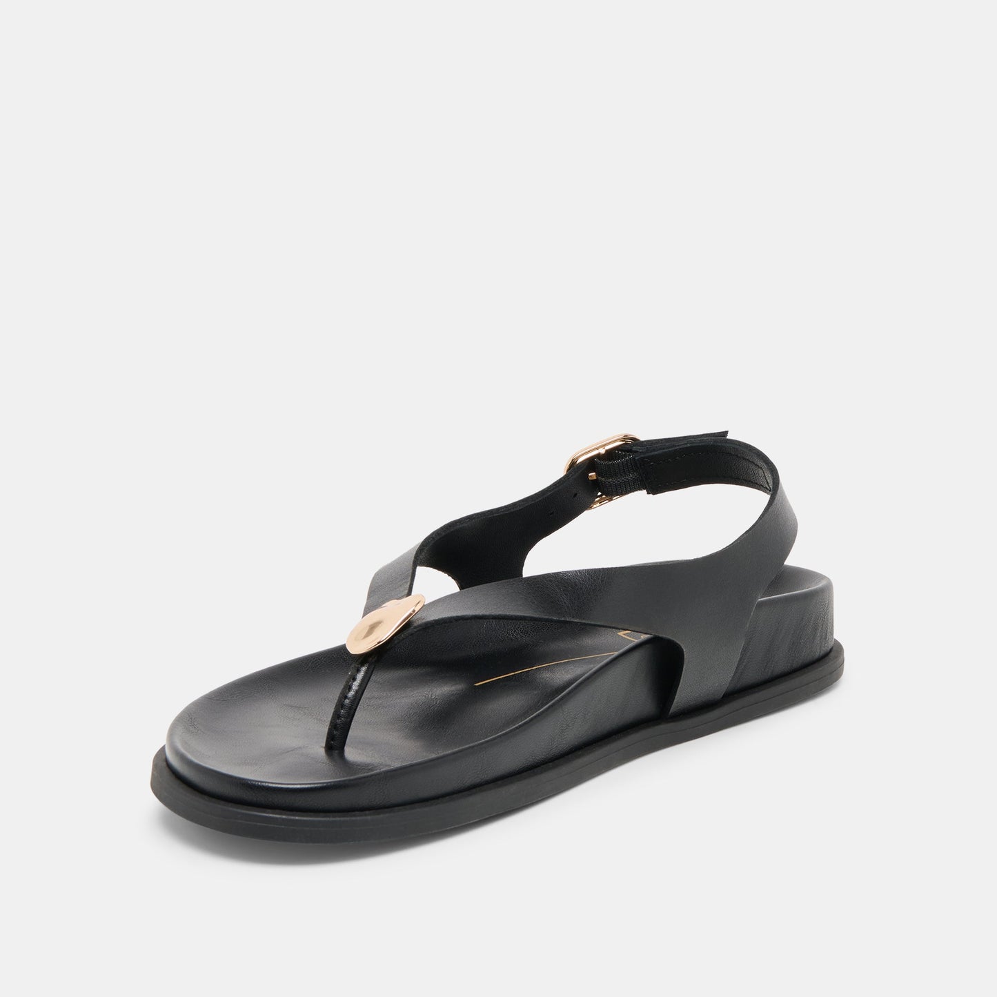 Dolce Vita Jony Black Leather Sandals