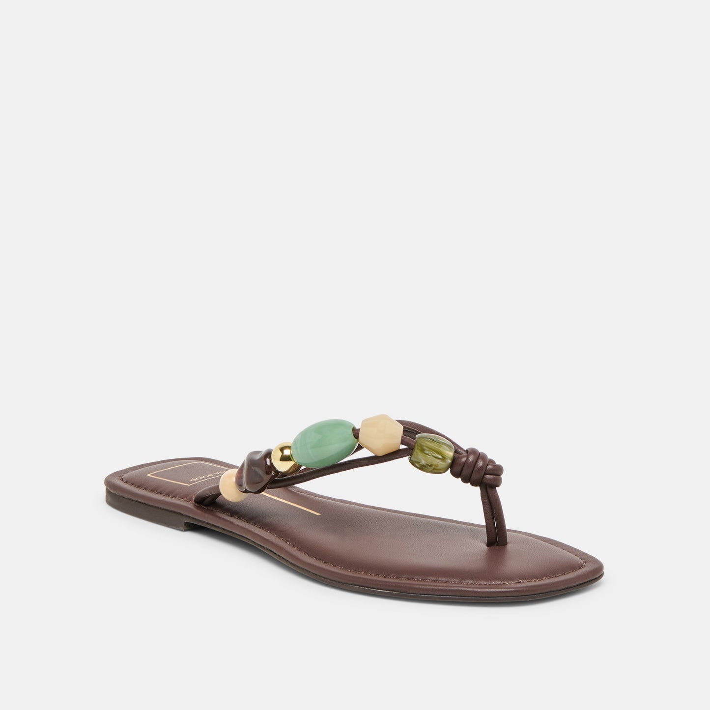Dolce Vita Cely Dk Brown Leather Sandals