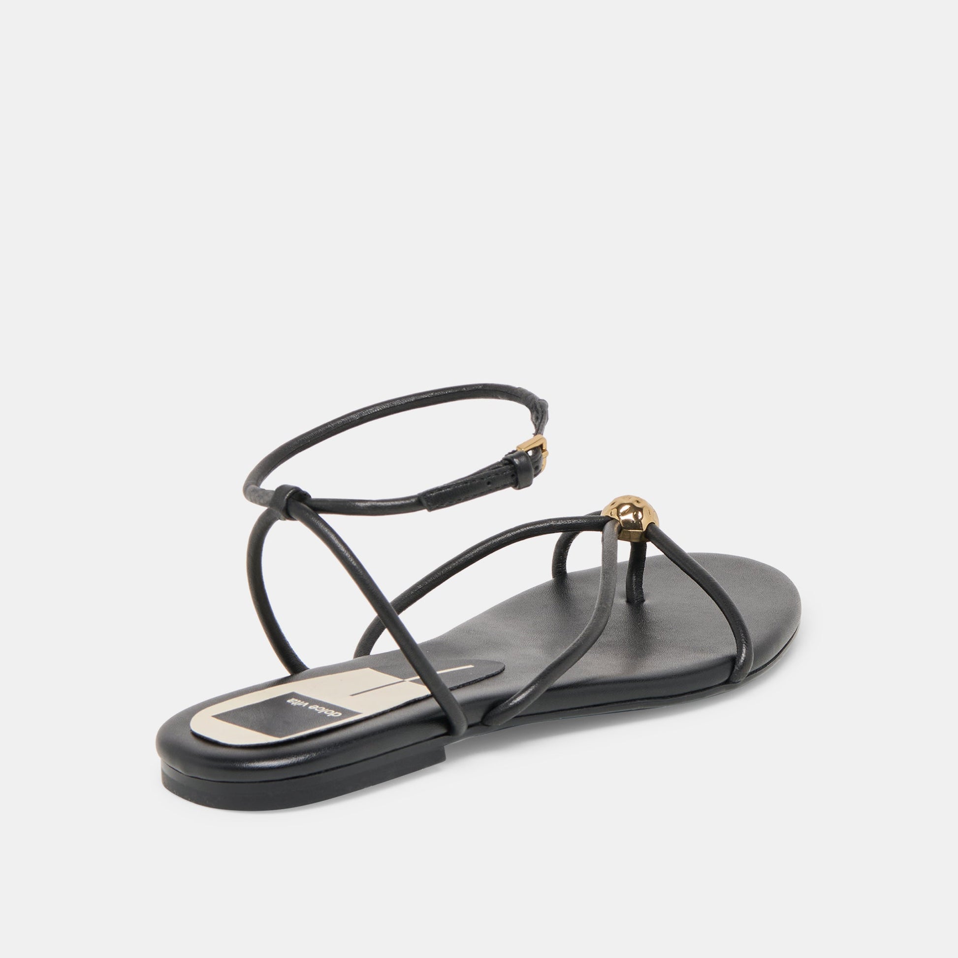 Dolce Vita Kenley Black Leather Sandals