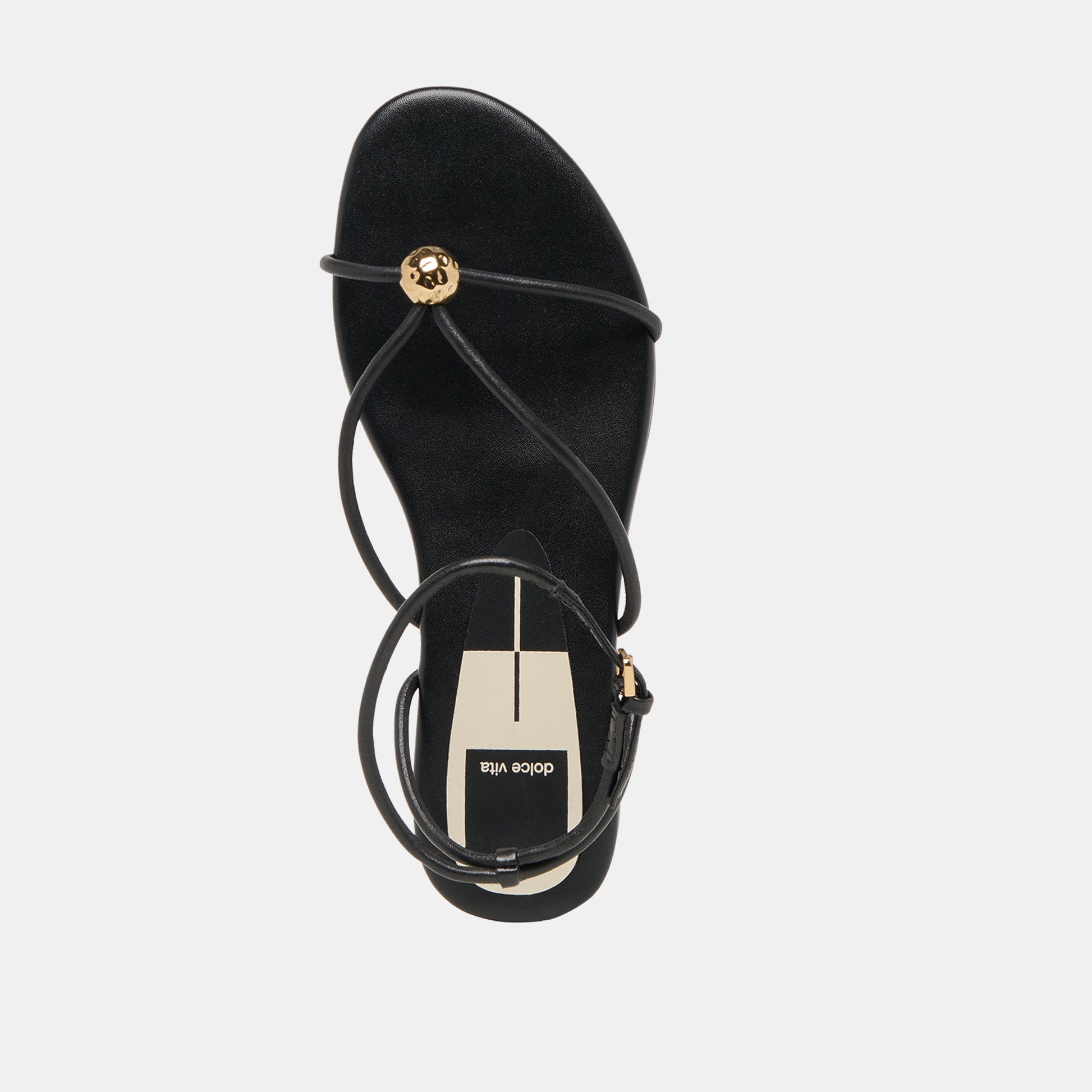 Dolce Vita Kenley Black Leather Sandals
