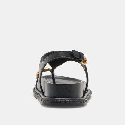 Dolce Vita Stefan Black Leather Sandals